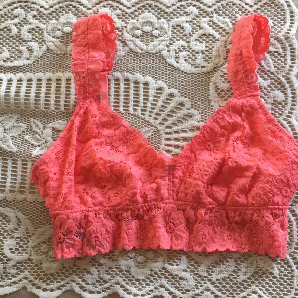 Aerie Bralette Coral Color M